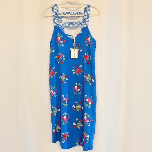 Matilda Jane Blue Floral Dress NWT Sleeveless Medium